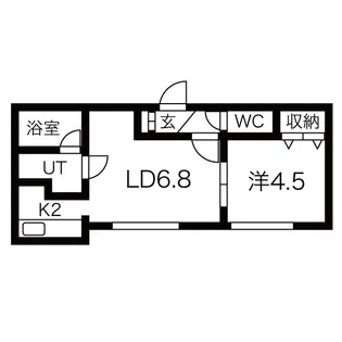 グランビアII【2階】の間取り
