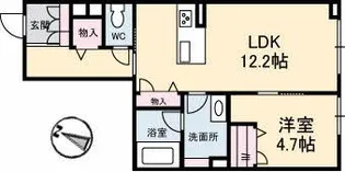 ピアヌーラ東雲【1階】の間取り