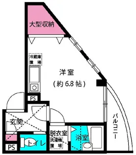 イースト中山【3階】の間取り