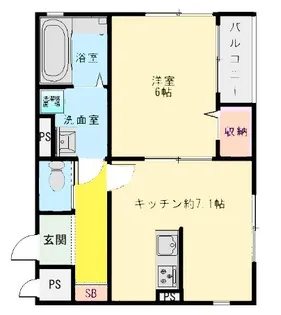 フウキパレス【2階】の間取り