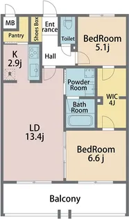徳島県徳島市助任橋4【マンション】の間取り