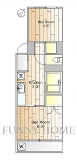 東京都目黒区中町2【マンション】の間取り
