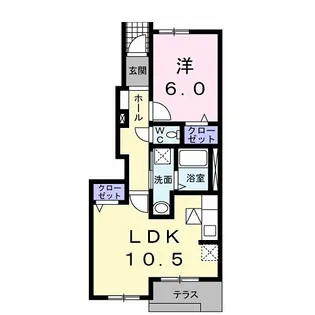 東京都八王子市越野【アパート】の間取り