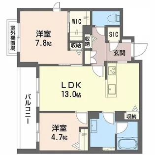 オーバチュア【2階】の間取り