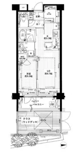 ザ・パークハウス三軒茶屋【1階】の間取り