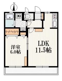 東京都練馬区石神井台6【アパート】の間取り