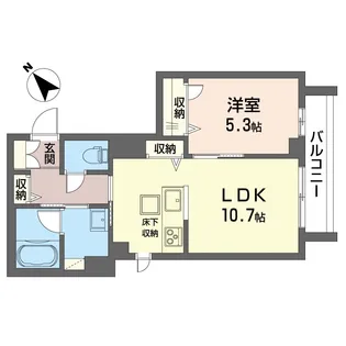 メゾンエレガンス【1階】の間取り