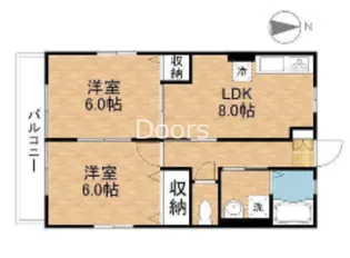 ハイム川東 南棟【1階】の間取り