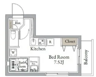ヴィンテージCITY月島【3階】の間取り