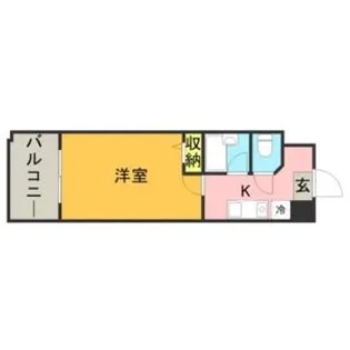 福岡県久留米市中央町【マンション】の間取り