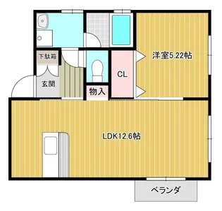 メルベーユ【1階】の間取り