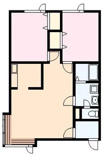 M′sコーポ【1階】の間取り