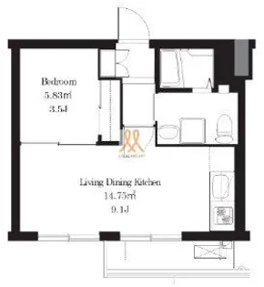 東京都北区田端1【アパート】の間取り