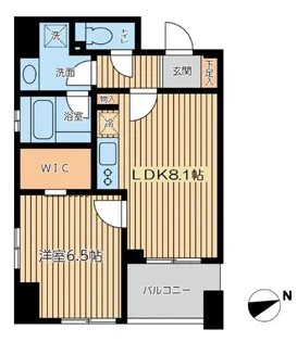 CITY SPIRE芝公園【6階】の間取り