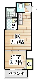 Luna terrace 近大前【1階】の間取り