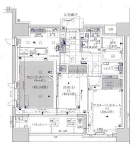 ルフォン築地ザ・レジデンス【5階】の間取り
