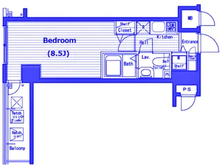 ガラ・シティ横浜西口【3階】の間取り
