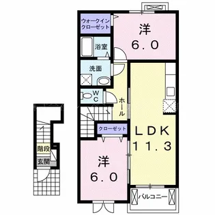 サンモリッツ【2階】の間取り
