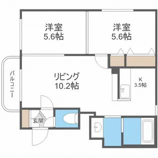 クレイドル7・2【2階】の間取り