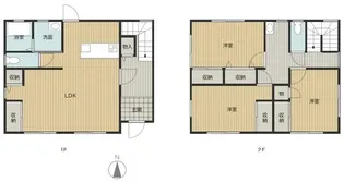 熊本県熊本市東区下江津5【一戸建】の間取り