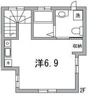 若宮ハウス【2階】の間取り