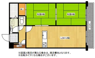 宮城県仙台市太白区八木山南1【マンション】の間取り