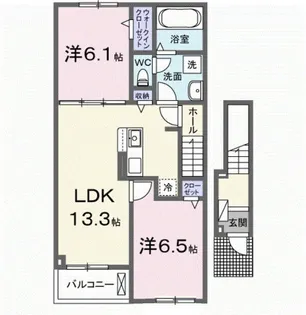 プレミアム コンフォート II【2階】の間取り