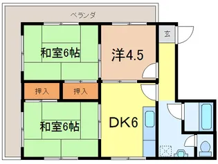 宮本マンション【4階】の間取り