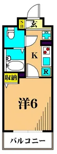 NTPRレジデンス大井町【2階】の間取り