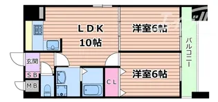 日大ロイヤル西中島【5階】の間取り