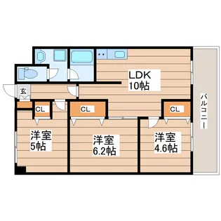 グレースK小田原【3階】の間取り
