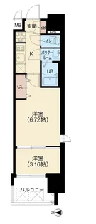 AELL OSAKA EAST【4階】の間取り