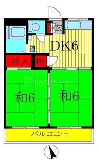 コーポラスサバービア【1階】の間取り
