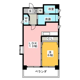 桜パレス【2階】の間取り