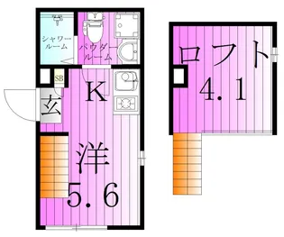 テラス金町【1階】の間取り