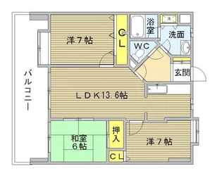 アーサー下大利センティオ【8階】の間取り