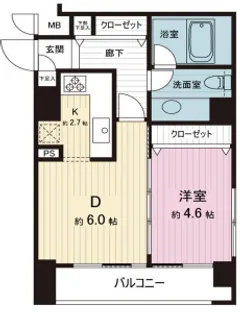 デュオ・スカーラ西新宿【3階】の間取り