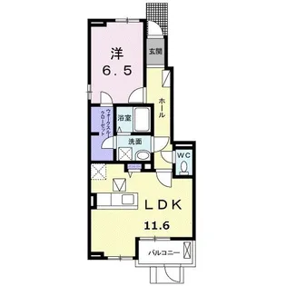 カーサ ソレイユ【1階】の間取り