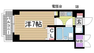 ライオンズマンション三宮東第2【5階】の間取り