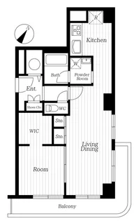 中野弥生町スカイハイツ【6階】の間取り