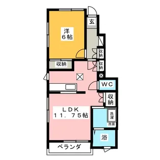 エスティアラ【1階】の間取り