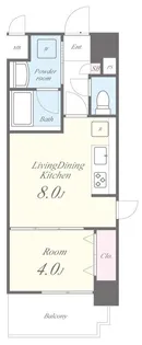 スタシオン河内山本【6階】の間取り