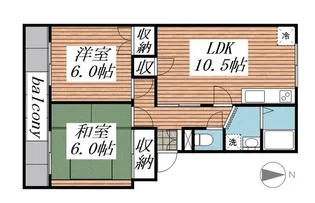 CASAあけぼの【3階】の間取り