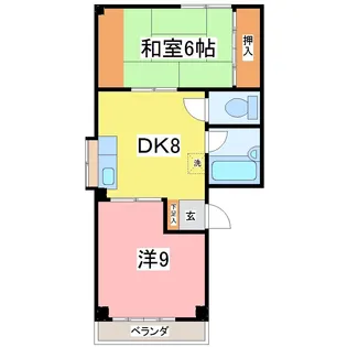 バウム・ドルフ【1階】の間取り