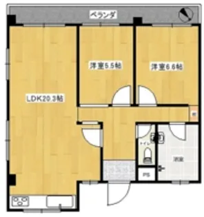 TOMOハウス(RH)【2階】の間取り