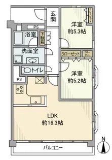 参宮橋コーポラス【4階】の間取り