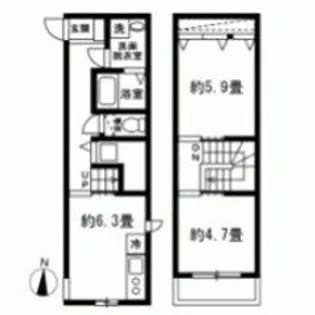 ドルチェ池尻の間取り