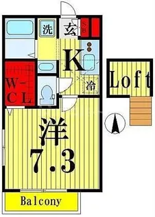 GALA梅島【2階】の間取り