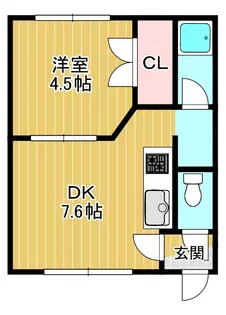 福住弐番館【3階】の間取り
