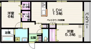 MAISON ASUKA III【2階】の間取り